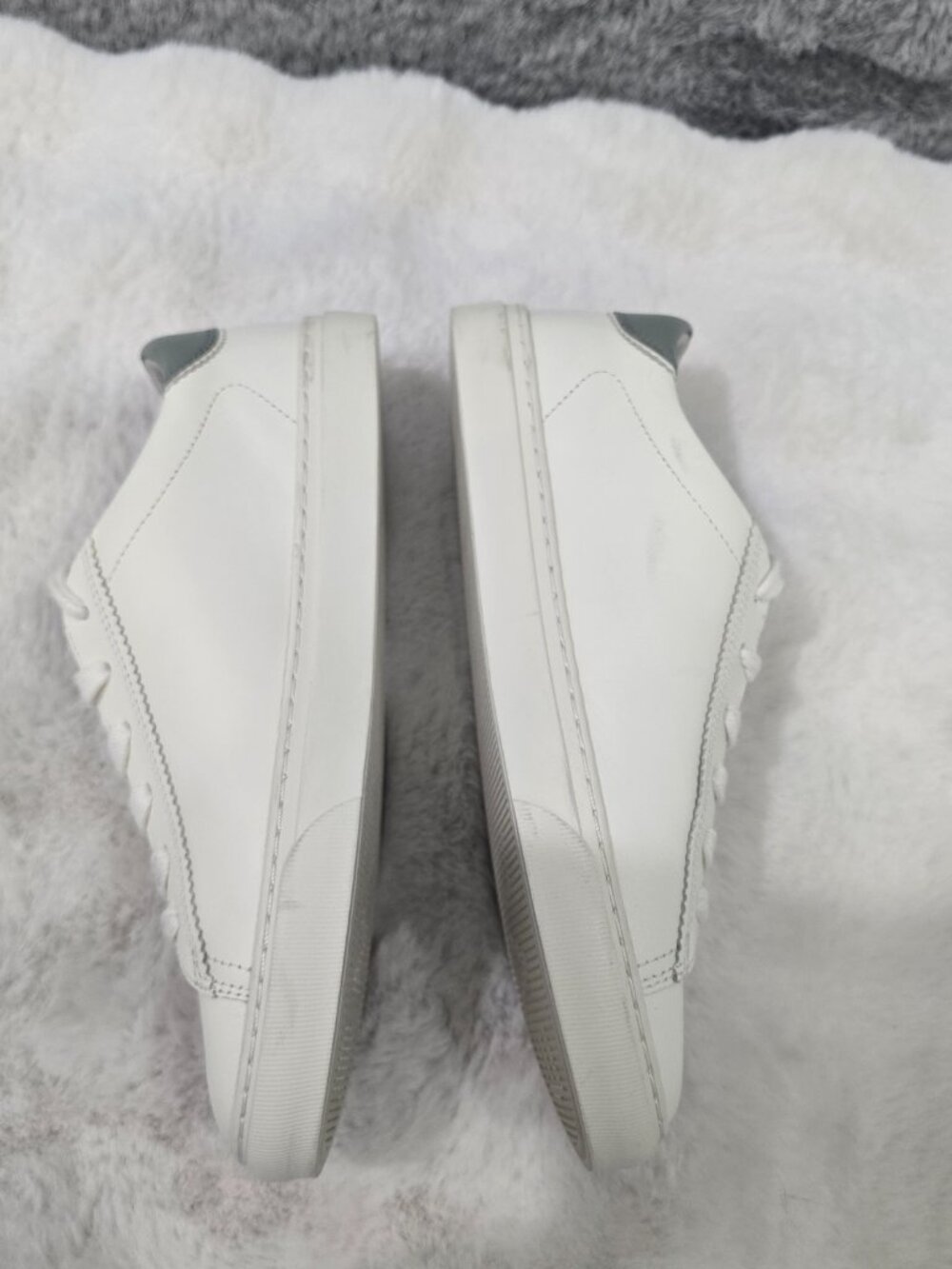Everlane Day Sneaker White Leather Grey Shadow Women's Sizes NEW  Tennis Prep - Picture 14 of 15
